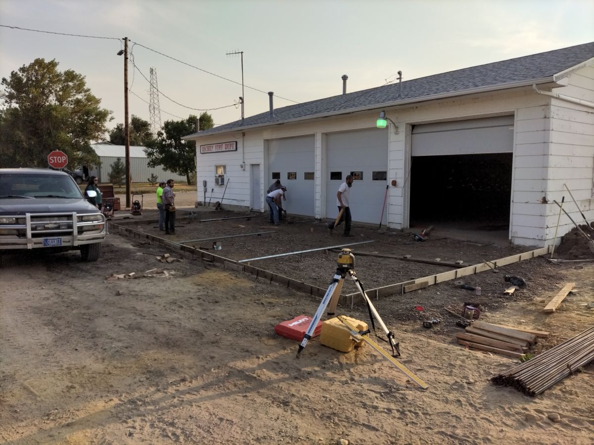 Volunteer Fire Department Forming Pad