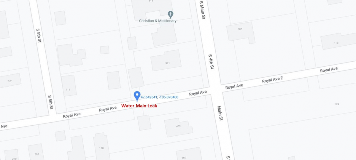 Water Main Leak (10/13-10/14)